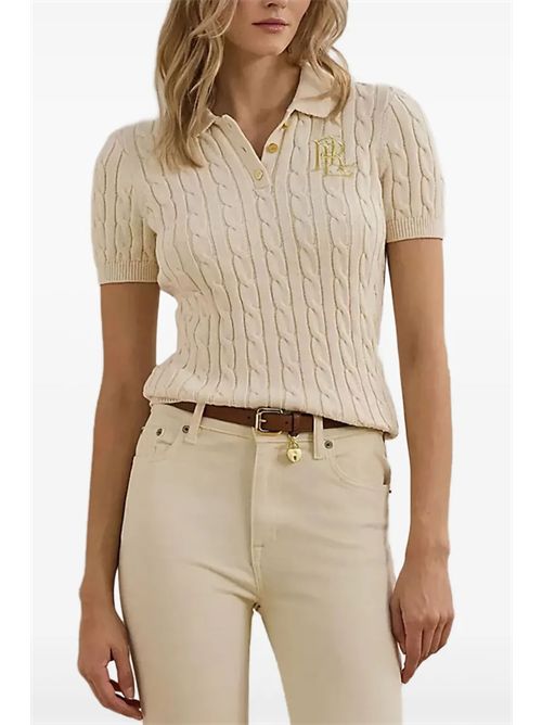 Woven polo shirt with logo LAUREN RALPH LAUREN | 200932224001CR